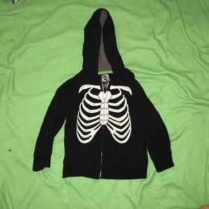 Glow in the dark skeleton hoodie